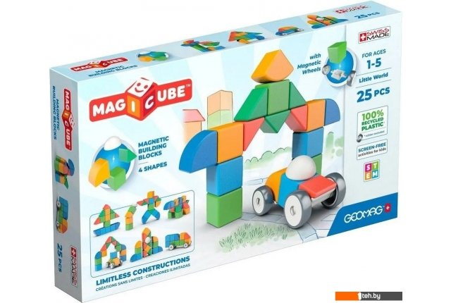 Развивающие игрушки Geomag Магнитные кубики 4 формы GM209 Развивающие игрушки Geomag Магнитные кубики 4 формы GM209