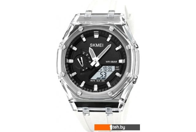 Наручные часы Skmei 2100 (белый/черный) Наручные часы Skmei 2100 (белый/черный)
