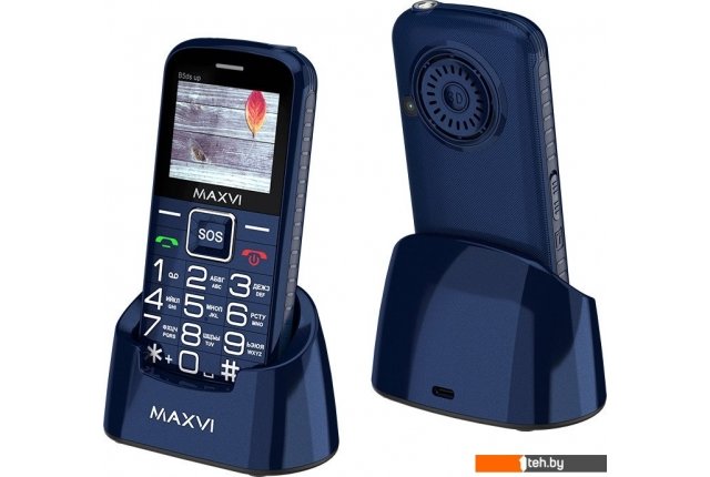 Мобильные телефоны Maxvi B5ds up (темно-синий) Мобильные телефоны Maxvi B5ds up (темно-синий)