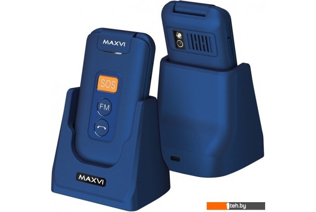 Мобильные телефоны Maxvi E5 up (синий) Мобильные телефоны Maxvi E5 up (синий)