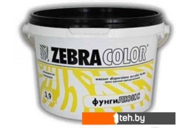 Краски и эмали Zebracolor Фунгилюкс 3.6кг (белый) Краски и эмали Zebracolor Фунгилюкс 3.6кг (белый)
