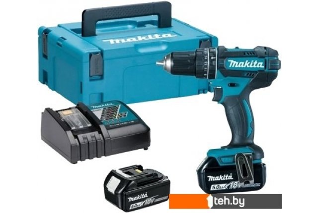 Шуруповерты, гайковерты, электроотвертки Makita DHP482RTJ (с 2-мя АКБ, кейс) Шуруповерты, гайковерты, электроотвертки Makita DHP482RTJ (с 2-мя АКБ, кейс)