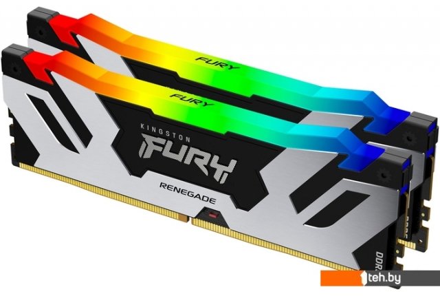 Оперативная память Kingston FURY Renegade RGB 2x32ГБ DDR5 6400МГц KF564C32RSAK2-64 Оперативная память Kingston FURY Renegade RGB 2x32ГБ DDR5 6400МГц KF564C32RSAK2-64
