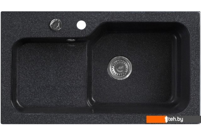 Кухонные мойки Belux SG-REC-HALF-8045 (черный) Кухонные мойки Belux SG-REC-HALF-8045 (черный)
