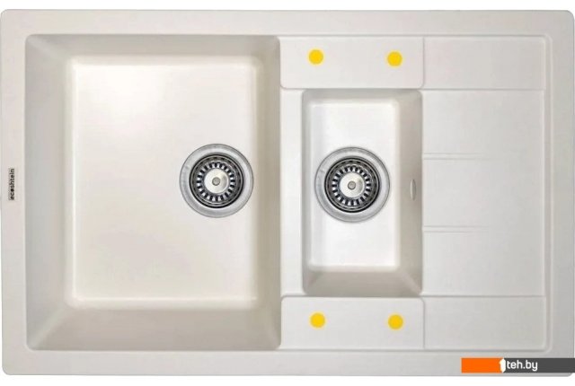 Кухонные мойки Ecoshtein Rechteck 781.5 (жасмин) Кухонные мойки Ecoshtein Rechteck 781.5 (жасмин)
