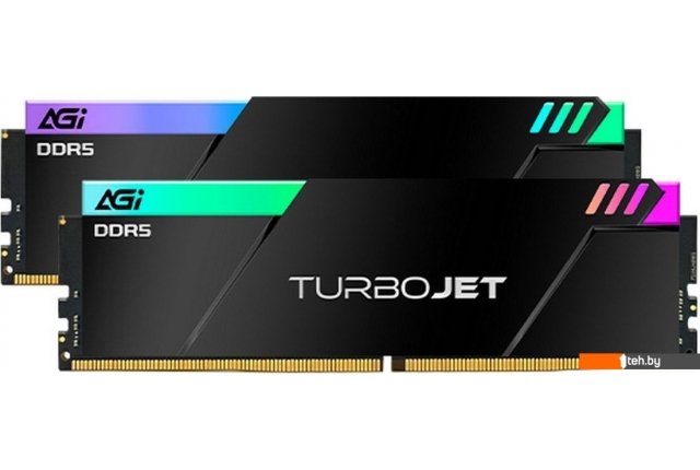 Оперативная память AGI Turbojet RGB 2x16ГБ DDR5 7600 МГц AGI7CPC16UD858 Оперативная память AGI Turbojet RGB 2x16ГБ DDR5 7600 МГц AGI7CPC16UD858