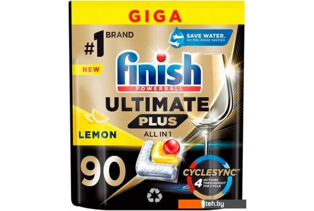 Бытовая химия Finish Powerball Ultimate Plus All in 1 Лимон (90 шт) Бытовая химия Finish Powerball Ultimate Plus All in 1 Лимон (90 шт)