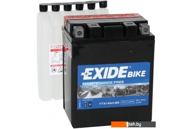 Мотоциклетные аккумуляторы Exide ETX14AH-BS (12 А·ч) Мотоциклетные аккумуляторы Exide ETX14AH-BS (12 А·ч)