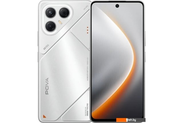 Мобильные телефоны Tecno Pova 7 5G 8GB/128GB (волшебный серебристый) Мобильные телефоны Tecno Pova 7 5G 8GB/128GB (волшебный серебристый)