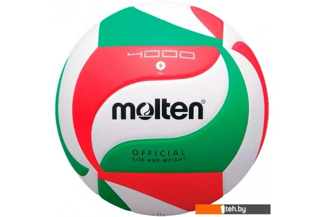 Мячи Molten V5M4000-X (5 размер, белый/красный/зеленый) Мячи Molten V5M4000-X (5 размер, белый/красный/зеленый)