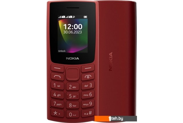 Мобильные телефоны Nokia 106 (2023) Dual SIM TA-1564 (красный) Мобильные телефоны Nokia 106 (2023) Dual SIM TA-1564 (красный)