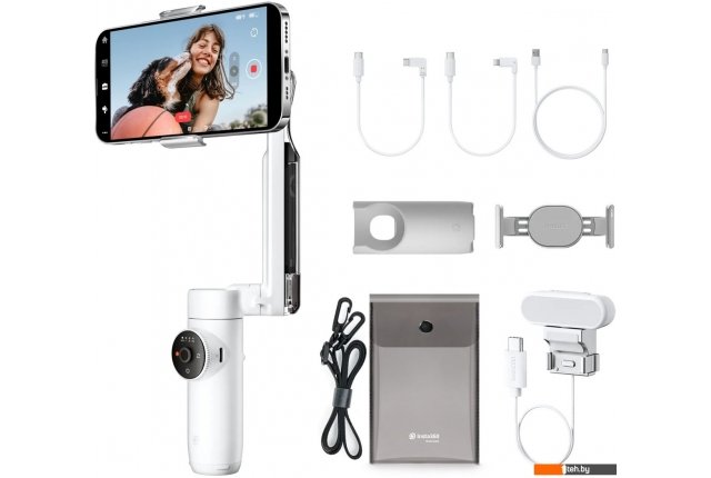 Штативы, стабилизаторы и селфи-палки для смартфонов Insta360 Flow Creator Kit (белый) Штативы, стабилизаторы и селфи-палки для смартфонов Insta360 Flow Creator Kit (белый)