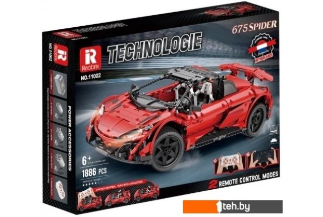 Конструкторы Reobrix Суперкар Spider 675Lt 11002-D Конструкторы Reobrix Суперкар Spider 675Lt 11002-D