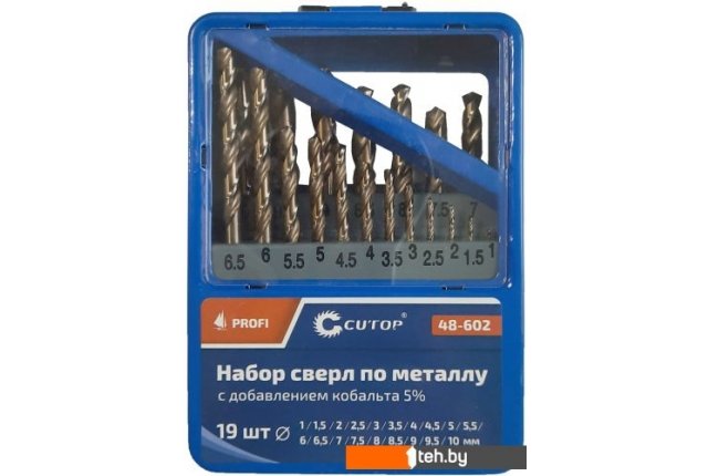 Сверла, буры, зенкеры Cutop 48-602 (19шт) Сверла, буры, зенкеры Cutop 48-602 (19шт)
