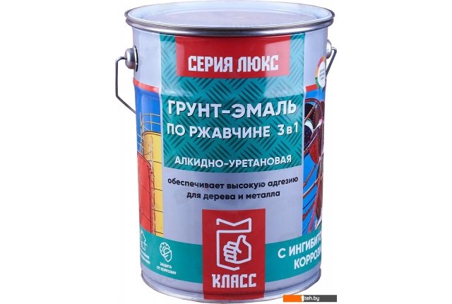 Краски и эмали Класс Люкс По ржавчине 5.5 кг (черный) Краски и эмали Класс Люкс По ржавчине 5.5 кг (черный)