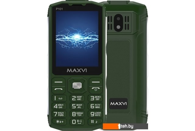 Мобильные телефоны Maxvi P101 (зеленый) Мобильные телефоны Maxvi P101 (зеленый)