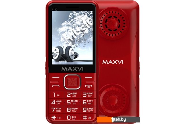 Мобильные телефоны Maxvi P110 (красный) Мобильные телефоны Maxvi P110 (красный)