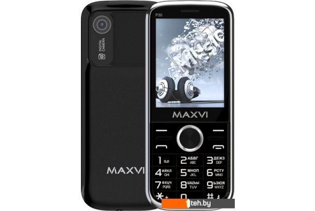 Мобильные телефоны Maxvi P30 (черный) Мобильные телефоны Maxvi P30 (черный)