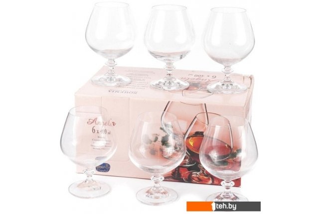 Стаканы, бокалы, рюмки Bohemia Crystal Angela 40600/400-6 Стаканы, бокалы, рюмки Bohemia Crystal Angela 40600/400-6