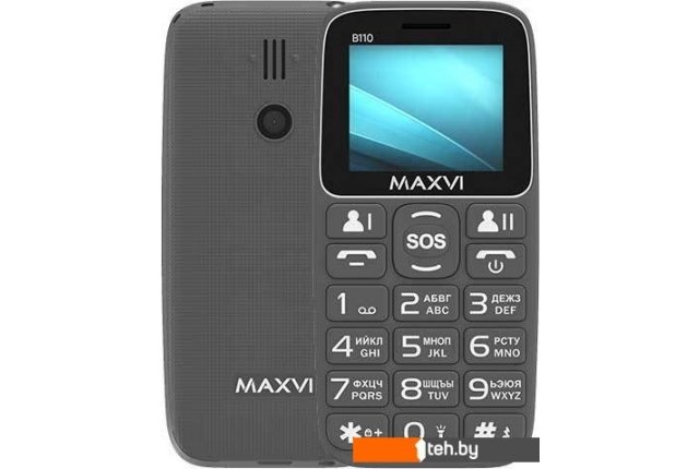 Мобильные телефоны Maxvi B110 (серый) Мобильные телефоны Maxvi B110 (серый)