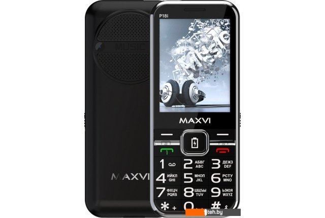Мобильные телефоны Maxvi P18i (черный) Мобильные телефоны Maxvi P18i (черный)