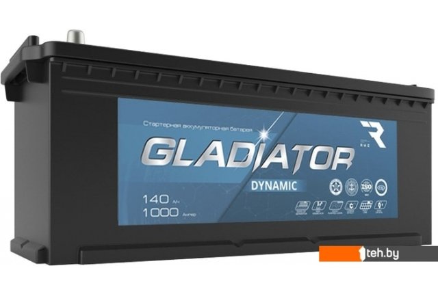 Автомобильные аккумуляторы Gladiator Dynamic 6СТ-140L(4) (140 А·ч) Автомобильные аккумуляторы Gladiator Dynamic 6СТ-140L(4) (140 А·ч)