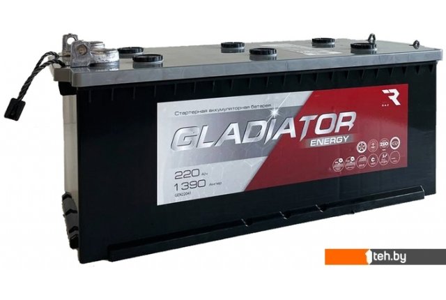 Автомобильные аккумуляторы Gladiator Energy 220 (4) рус (220 А·ч) Автомобильные аккумуляторы Gladiator Energy 220 (4) рус (220 А·ч)