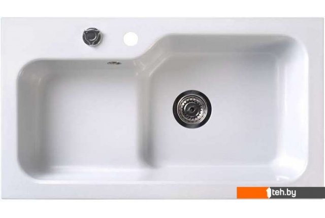 Кухонные мойки Belux SG-REC-HALF-8045 (белый кварц) Кухонные мойки Belux SG-REC-HALF-8045 (белый кварц)