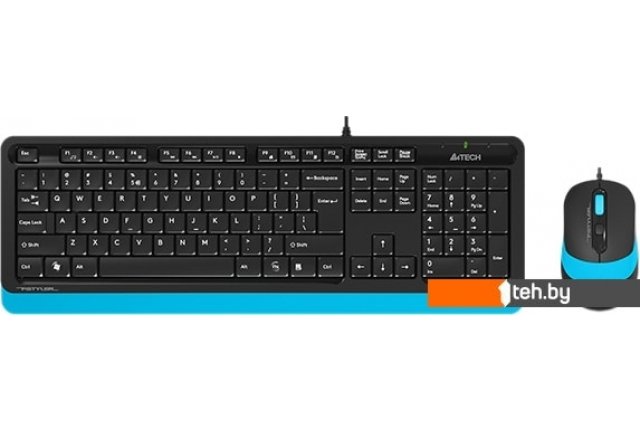 Наборы периферии A4Tech Fstyler F1010 (черный/синий) Наборы периферии A4Tech Fstyler F1010 (черный/синий)