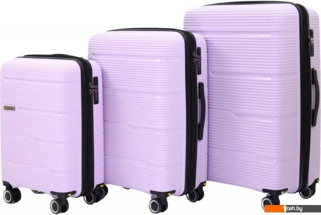 Чемоданы, сумки-тележки Pride РР-203 (3шт, сиреневый)
